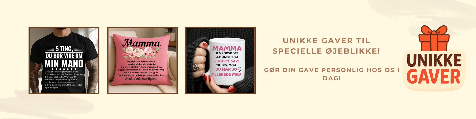 Banner for Unikke Gaver